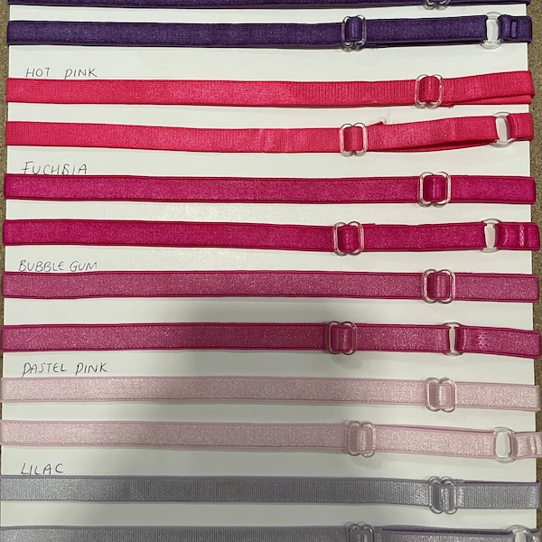 10mm bra straps, 1cm bra straps, bra strap, bra straps, replacement bra straps, 40 colours, straps, bra making