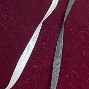 Stay Tape, Soft Black or white tape 0.7cm wide, Soft tape with no stretch, Braided Tape, Soft tape,