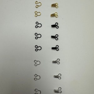 Haken und Öse, Haken und Ösen, Befestigung Haken und Öse, Kleidungsstück Verschluss, lose Haken und Öse