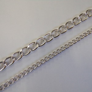 10mm oder 4mm, Silber Metall-Gliederkette, für Schmuck, Kunsthandwerk, grobe Kette, Kette, Metallkette, Metallkette