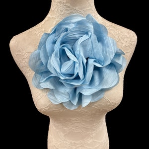 Beautiful Blue Rose, Flower Pin, Bridal Rose, Flower, Fabric Rose ...