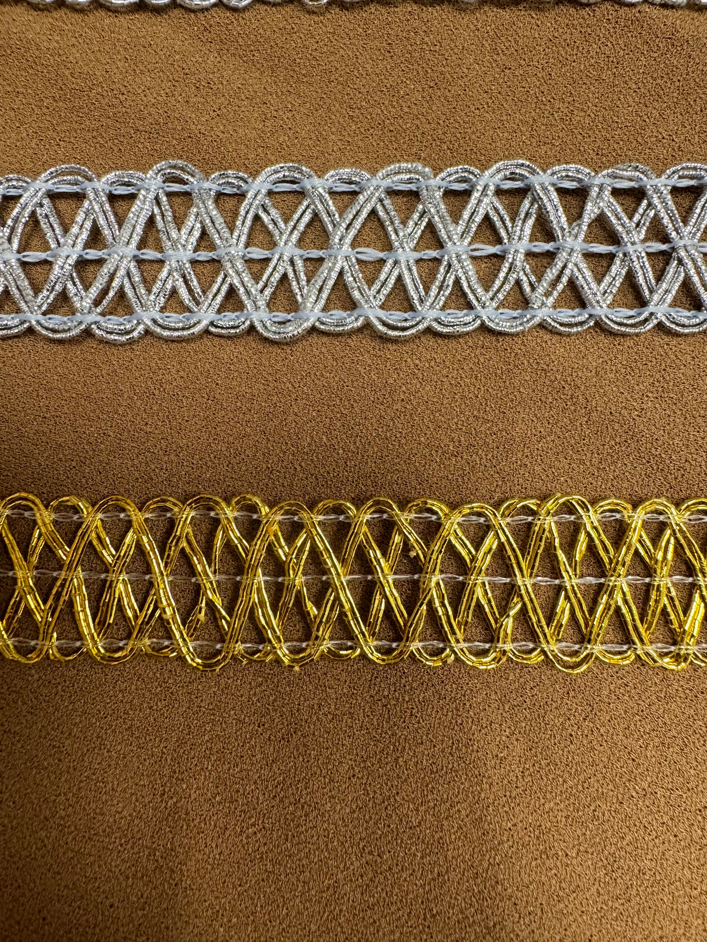 Metallic Braid, Shiny Braid, Gold Braid, Silver Braid, Embellishment ...