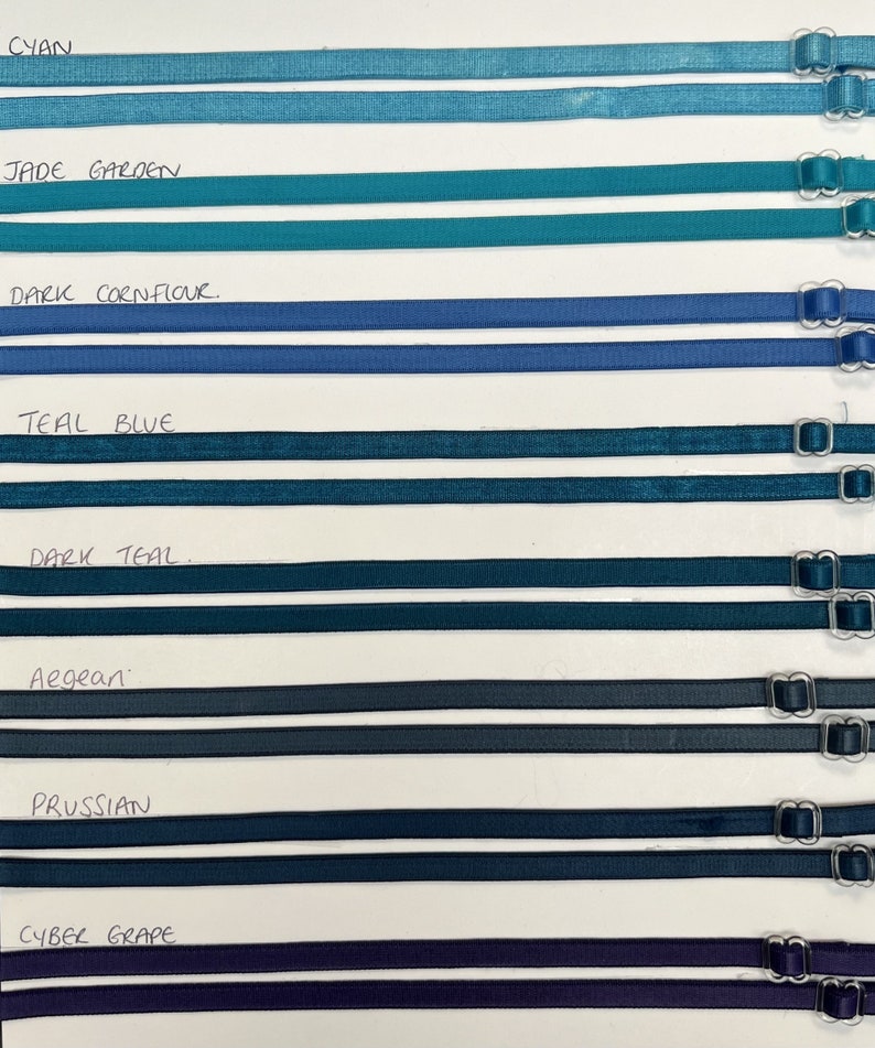 6mm, Adjustable Bra Straps, 49 Colours, Bra Straps, Straps for Lingerie ...
