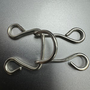 jättestor hyska och ögla, hyska och ögla, hyskögleset, stor hyska och öglor, 2 set per förpackning
