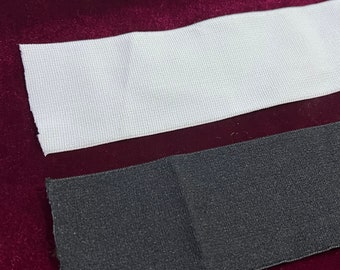 Flat elastic 6cm wide, knitted Elastic, Black or White, elastic, garment elastic, elastic, soft elastic, Rubber free