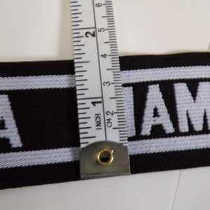 Elastic 25mm 35mm 40mm wide, multiple options, Quality Elastic, jacquard elastic, zig zag elastic, Greek key elastic, elastics, logo,1mtr Mama 4 cm