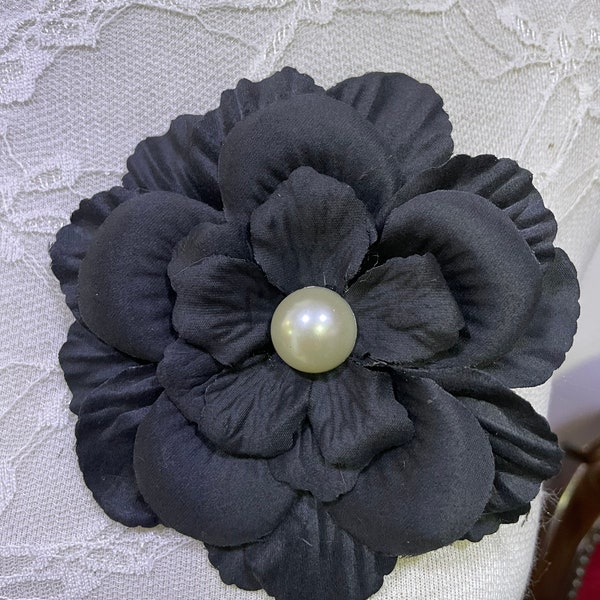 Corsage perle noire, corsage noir, corsage, corsage vintage, broche corsage