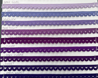 11 mm, élastique pour lingerie, 82 couleurs, bordure décorative picot, lingerie, élastique Ric Rac, bordure en dentelle élastiquée pour sous-vêtements, élastique pour culotte