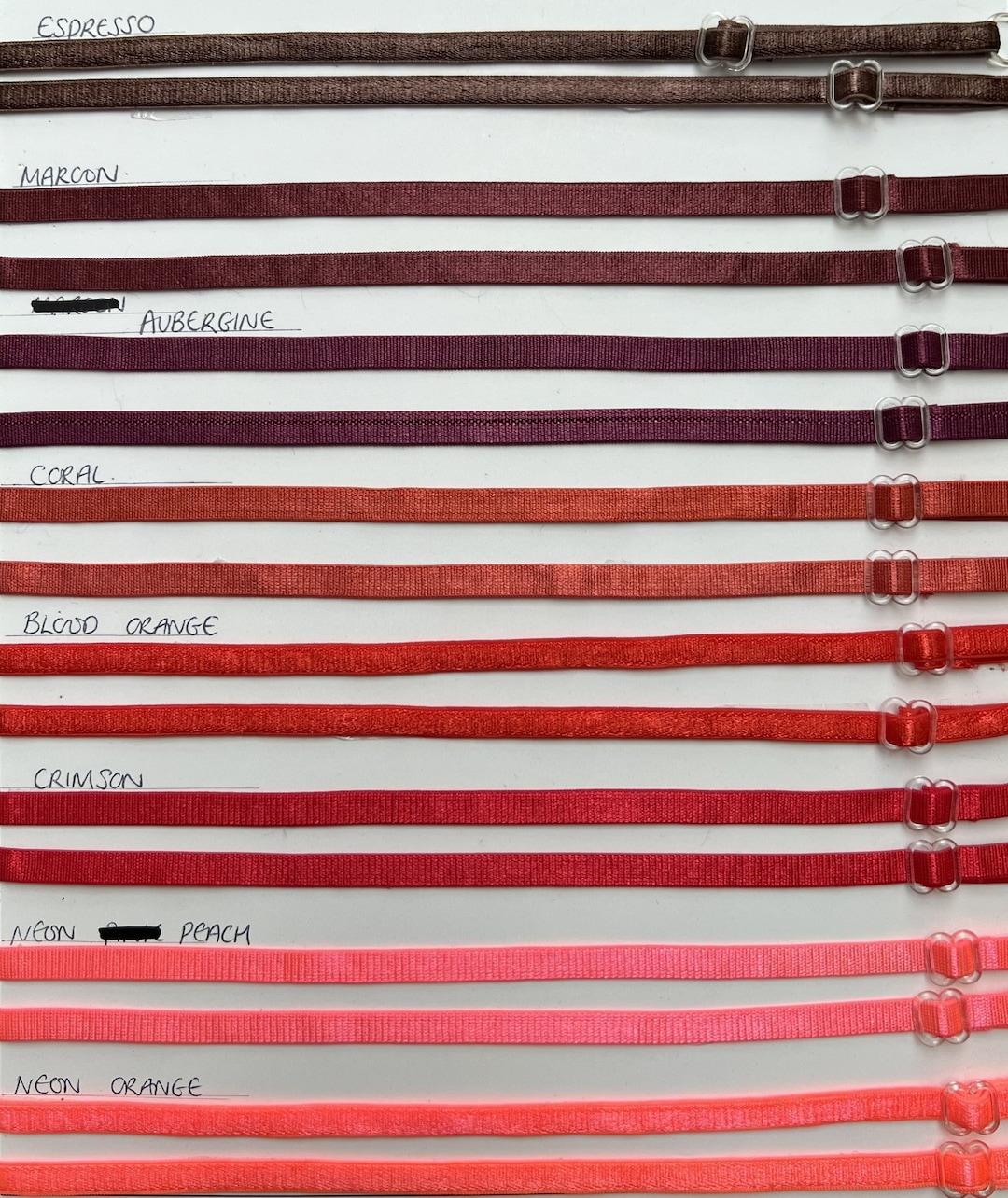 6mm, Adjustable Bra Straps, 49 Colours, Bra Straps, Straps for Lingerie ...