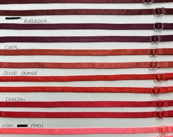 6mm, Adjustable Bra Straps, 49 colours, Bra Straps, Straps for Lingerie, Tops, Underwear, Swimwear, Bra straps, bra accessories