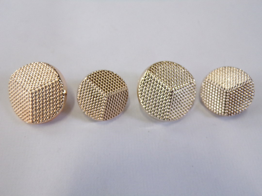6pcs, Gold Buttons With 3D Effect, Shank Buttons 18mm(28l) 21mm (34L ...