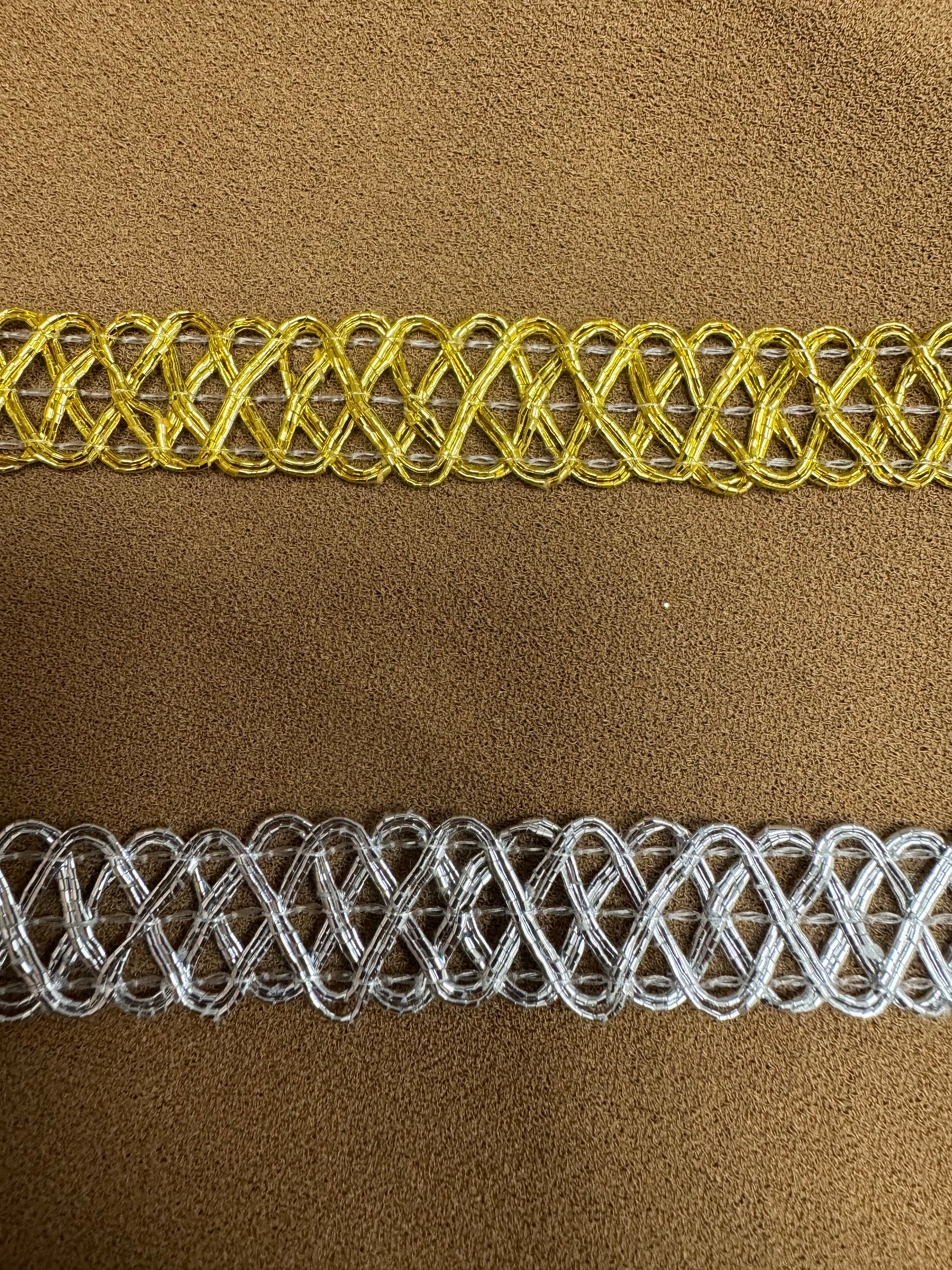Metallic Rope Braid Metallic Braid, Shiny Braid, Gold Braid, Silver Braid, Embellishment ...