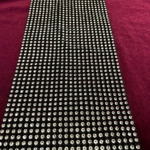 Imit diamanté, imit rhinestone tape, embellishment, diamanté trimming, 12.5cm width