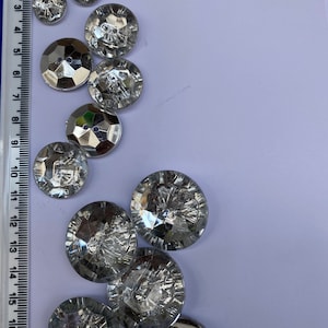 Diamante buttons, crystal buttons, fancy buttons. Buttons, bling buttons