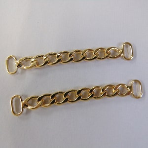 1pc, 5cm, Metal Gold Buckle, Chain Buckle, Sewing, Jewel, Swimwear, Lingerie, Crafts, chain strap, buckle, strap, swimwear buckle,  chain