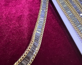 Rhinestone Chain Trim, Rhinestone Ribbon for Bridal, Sash Diamante Wedding, Belt, Jewel iron on, Bag, Craft, jewel trim, diamanté iron on