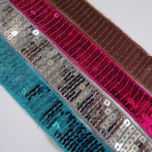 20mm Lace Trim with Sequins, Sequins Lace Trim, Sequins Tape, , Tape, sequins lace