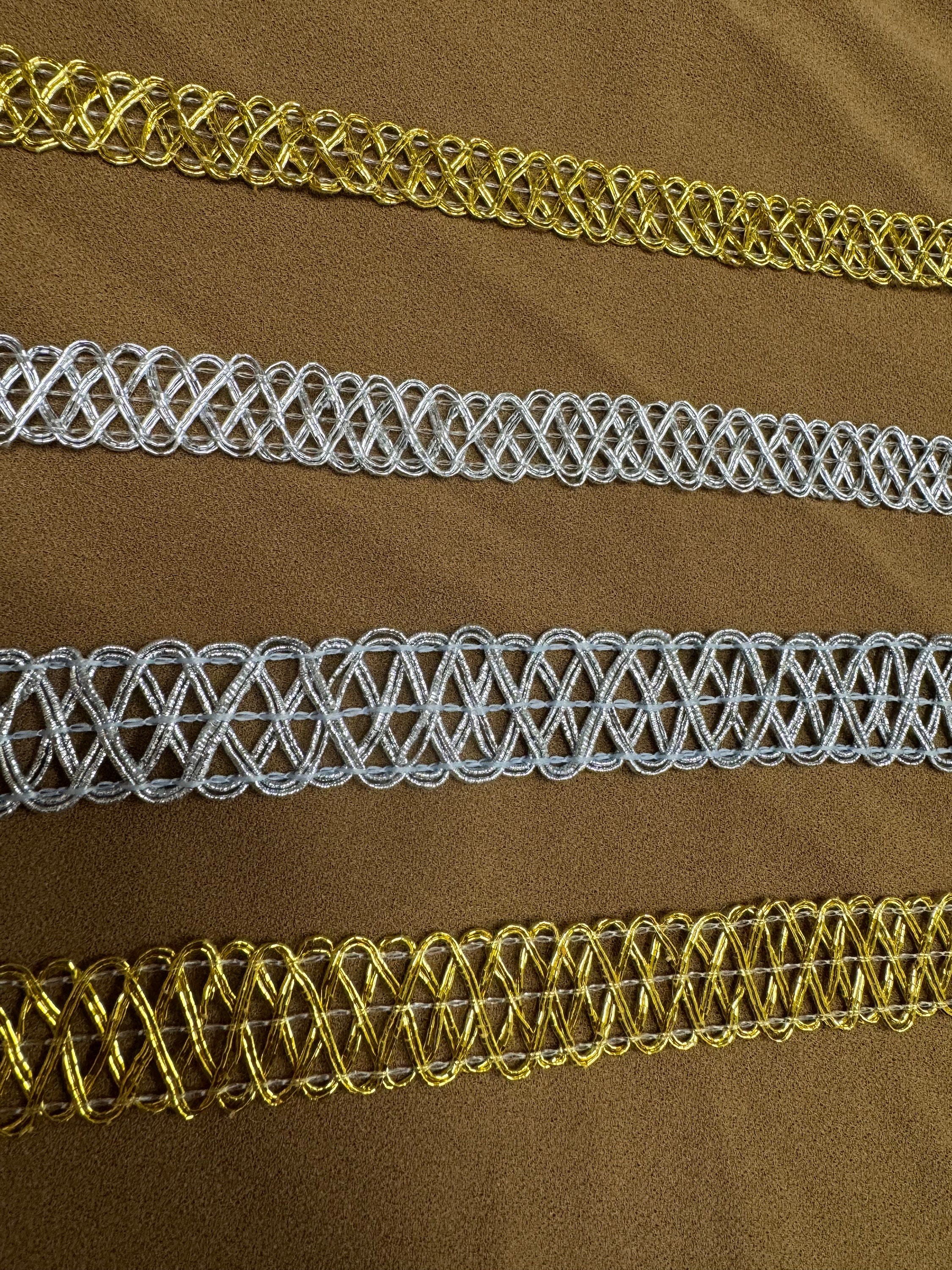 Metallic Rope Braid Metallic Braid, Shiny Braid, Gold Braid, Silver Braid, Embellishment ...