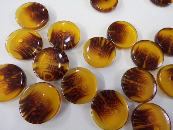 Botones Naturales Costura Manualidades 10 Botones Planos De 25mm Con Esmalte Y Cáscara De Coco - Para Manualidades, Costura Y Ropa Botones Naturales Decorativos