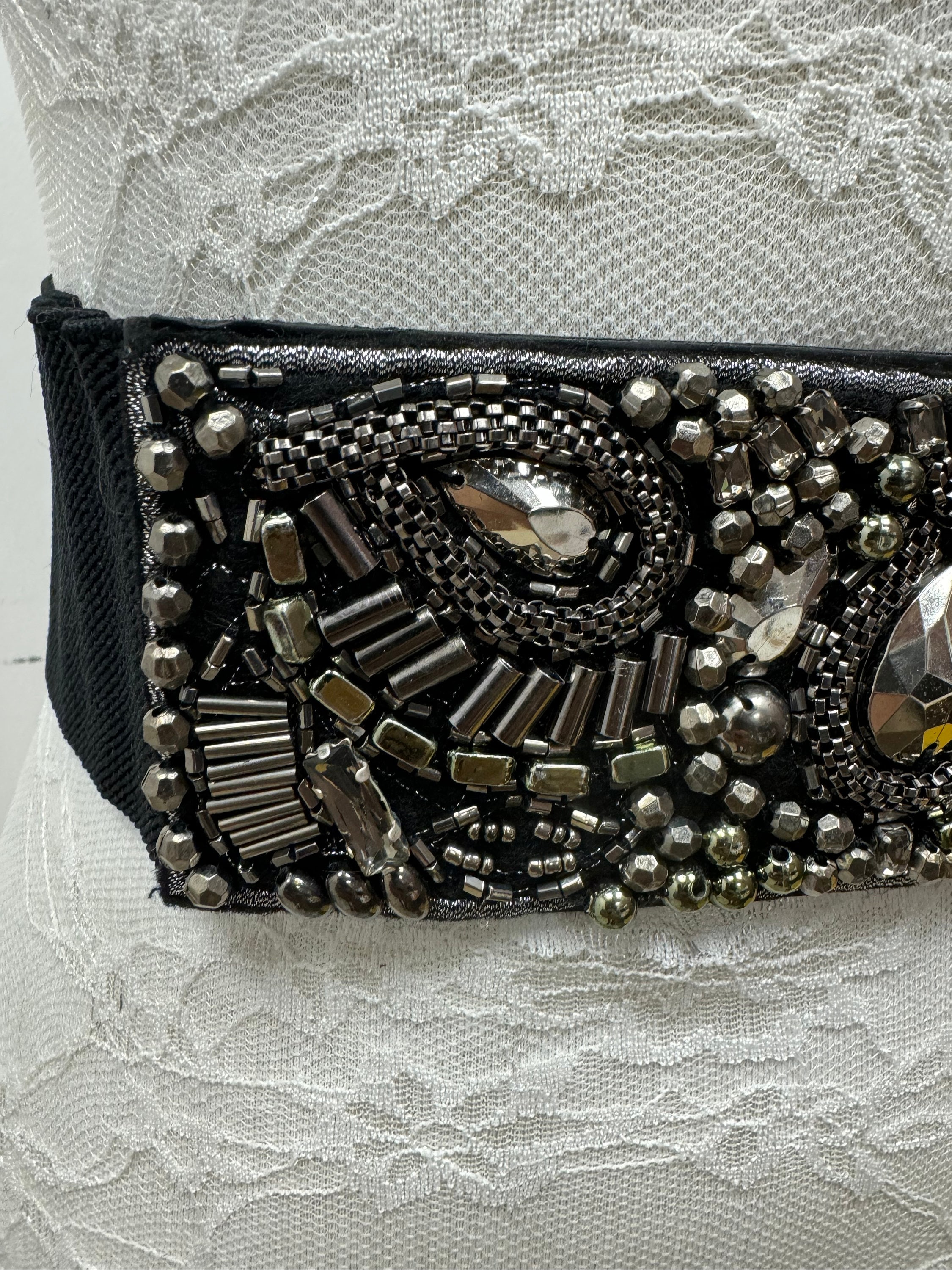 Beaded Elastic Belt, Elastic Belt, Wide Belt, Aztec Belt - Etsy display picture 1