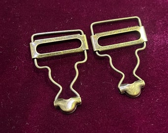 Antique Gold Metal Dungarees Buckle, 2pcs, Replacement Dungarees Buckle, Metal Fastener for Brace, Bib Overalls, Workwear, Kid’s Overalls,