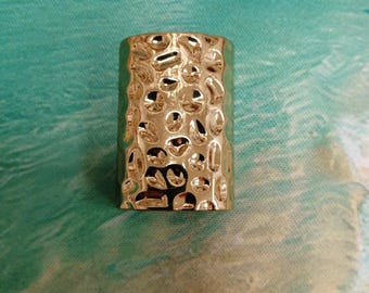 Hammered Half Tube holders on garments, Tube buckle, GOLD Buckle, Swimwear buckle, dress buckle.