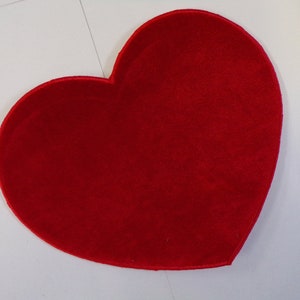 Large Velvet Heart Applique, Iron on Heart Patch, Velvet Heart, Decor, Sewing, Valentines, heart patch, heart, red heart, love heart