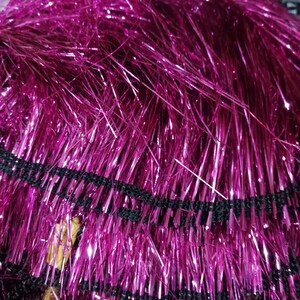 Foil Fringe Trim 20cm dancewear, party wear, fashion fringe, foil fringe, festival fringe, tinsel fringe, fringe, dance wear fringe, 11 col image 11
