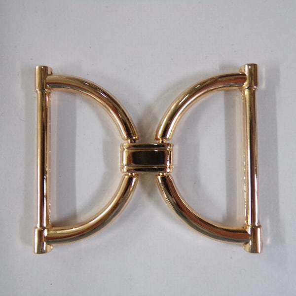 5.5*6.5cm, Gold Metal Buckle, Belt buckle, Coat buckle, Couture buckle, Swimwear, Dancewear Sewing, Craft, fashion buckle, double d buckle