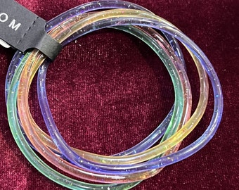 Mehrfarbige Gummibänder, Y2K Bänder, Jelly Armbänder, Kinderarmbänder, Silikonarmbänder, Erwachsene Armbänder, Y2K Fashion