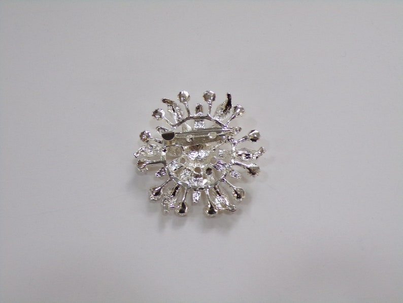 Broche Diamante Starburst, 5cm, Joya, broche, broche diamanté, broche de plata imagen 3