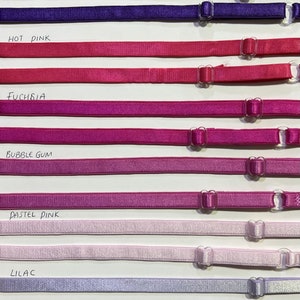 10mm, 40 colours, adjustable Bra Straps, Bra Straps, Straps for Lingerie, Tops, Underwear, Swimwear, Bra straps, bra accessories, sew straps