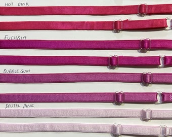 10mm, 40 colours, adjustable Bra Straps, Bra Straps, Straps for Lingerie, Tops, Underwear, Swimwear, Bra straps, bra accessories, straps