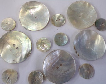 12mm/16mm/34mm,Mother of Pearl Round Buttons, Natural Buttons, Shell buttons, Pearl Buttons for Cardigan, shell buttons, knitwear buttons