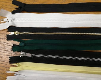 Ring puller zips, open end zips, metal zips, closed end zips, zippers, jacket zip, zips, Mixed Zips