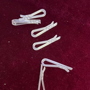 10pcs Plastic Clear Clothing Clips, Shirt/Trouser Clips, Clear Clothing Clips, Clear Clips, Clothing Clips, Shirt Clips, Trouser Clips