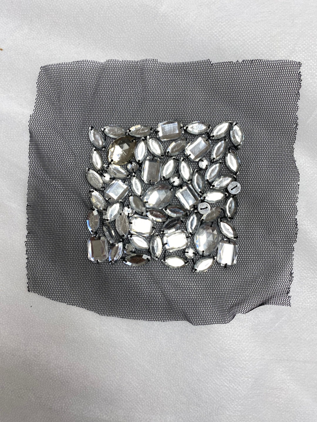 Jewel Stones Trimming, Mesh Jewel Stones Trim - Etsy