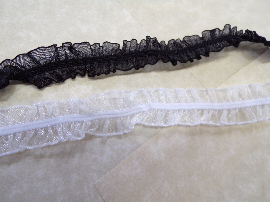 Cotton elastic lace trim