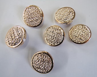 25mm 40L Rose Gold Shank Buttons, Gold buttons, Coat Buttons, Clothing Buttons, fashion buttons