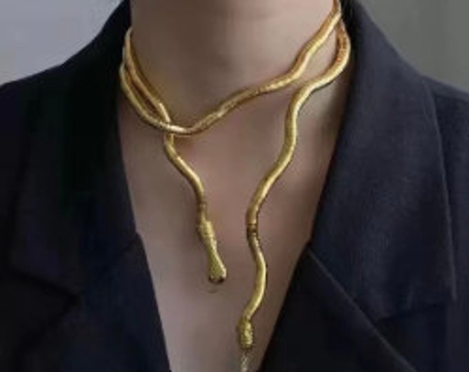 Snake trim, bendy snake, necklace, snake trim, costume snake, medusa snake, costume snake, snake for neck, necklace snake, costume snake