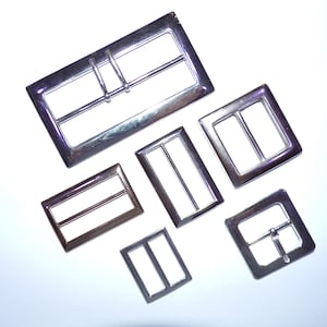 Metal Buckles, Gold Silver 25mm, 30mm, 40mm, 75mm Buckles for Bags, Belts, clothes, rectangle buckles, buckles