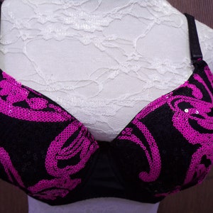 Fashion Sequin Bra 4 colours, Fancy Bra, Dancer Bra, Party wear, Dancewear, Underwear, Lingerie. Sequin bra