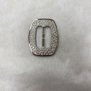 Plastic Buckle, silver colour, light weight silver plastic