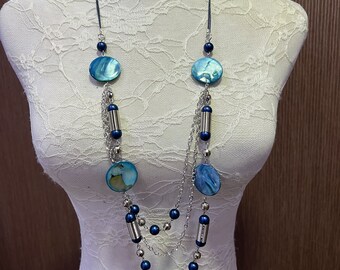 Collana Donna Girocollo Y2k A Strati Con Perline Colorate - Acciaio Inox E Acrilico - Bohemien