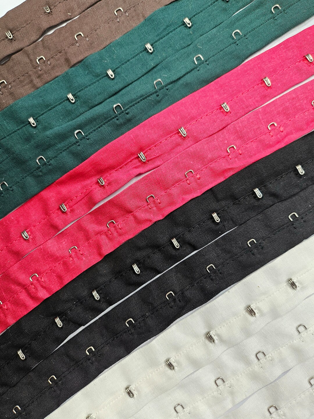 25mm Hook and Eye Trim Tape Matching Hook and Eyes, Dressmaking, Corset ...