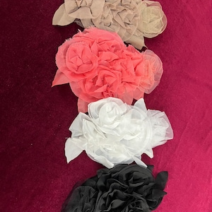 Floral applique, bridal, embroidered embellishments,