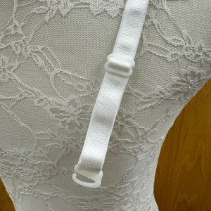 15mm bra straps, detachable bra straps, ivory bra strap, swimwear straps, replacement bra straps