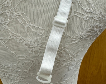 15mm bra straps, detachable bra straps, ivory bra strap, swimwear straps, replacement bra straps