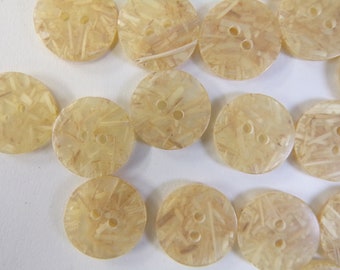 6pcs Vintage Style Buttons 15mm 24L, 18mm 28L, Beige Buttons, Ivory Buttons, Sewing, Knitting, Craft, straw button