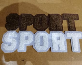 Sport Iron on Applique, Clothing decoration, Embroidered patch for t-shirt, top, dress, jacket, bag, craft